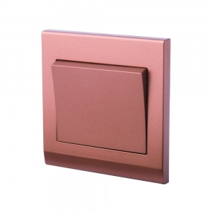 Simplicity Mechanical Light Switch 1 Gang Copper/Bronze